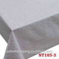 pvc film printed polyester lace edge table cloth